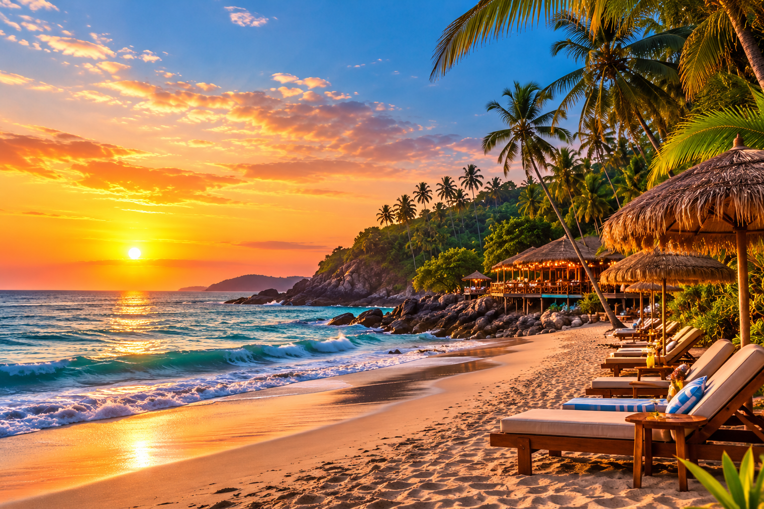 Beautiful tropical beach destination in Goa