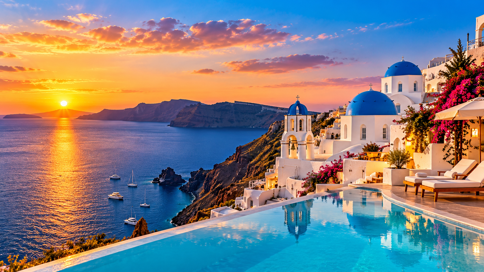 Scenic destination for an international holiday
