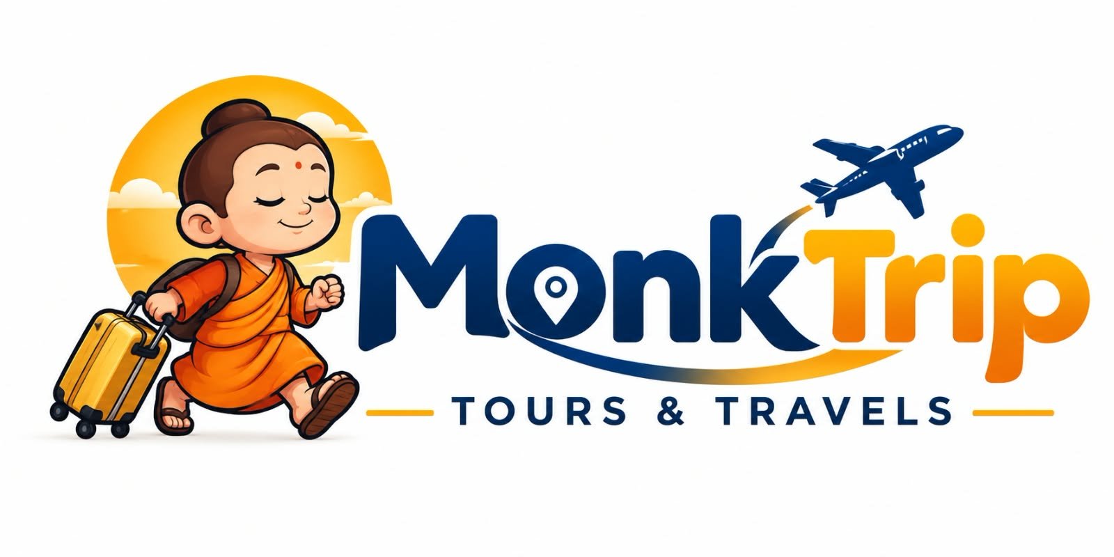MonkTrip Tours and Travels logo