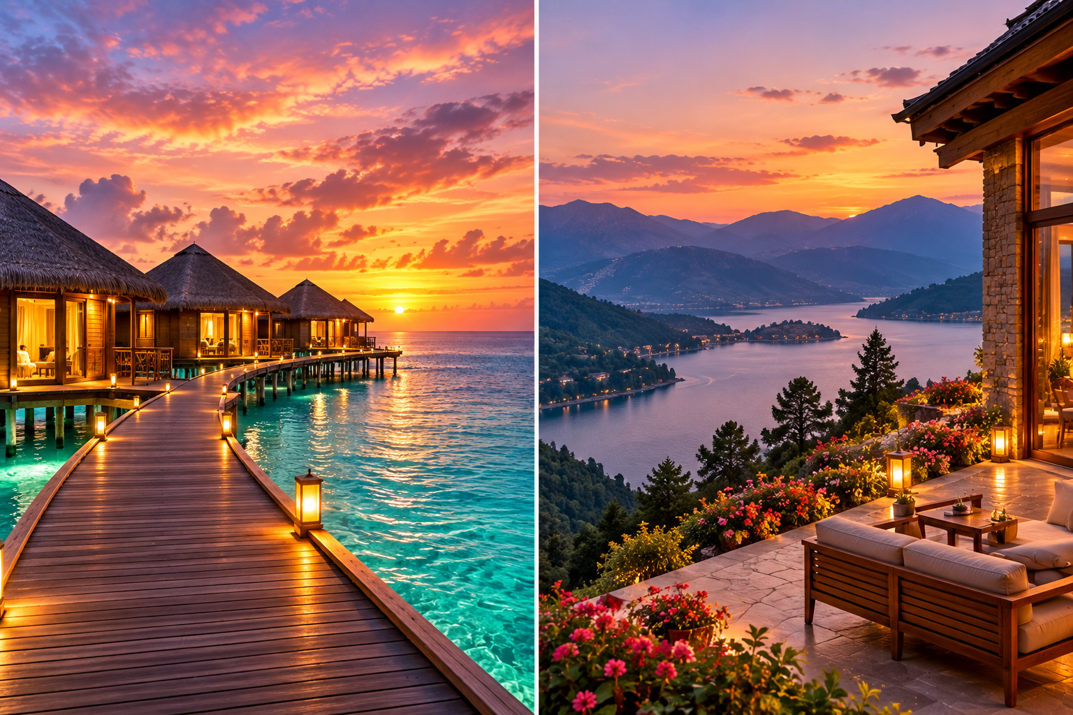 Romantic holiday experience for couples