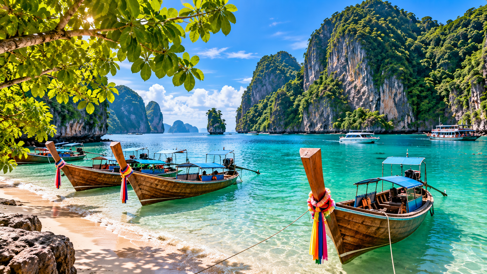 Tropical travel destination in Southeast Asia